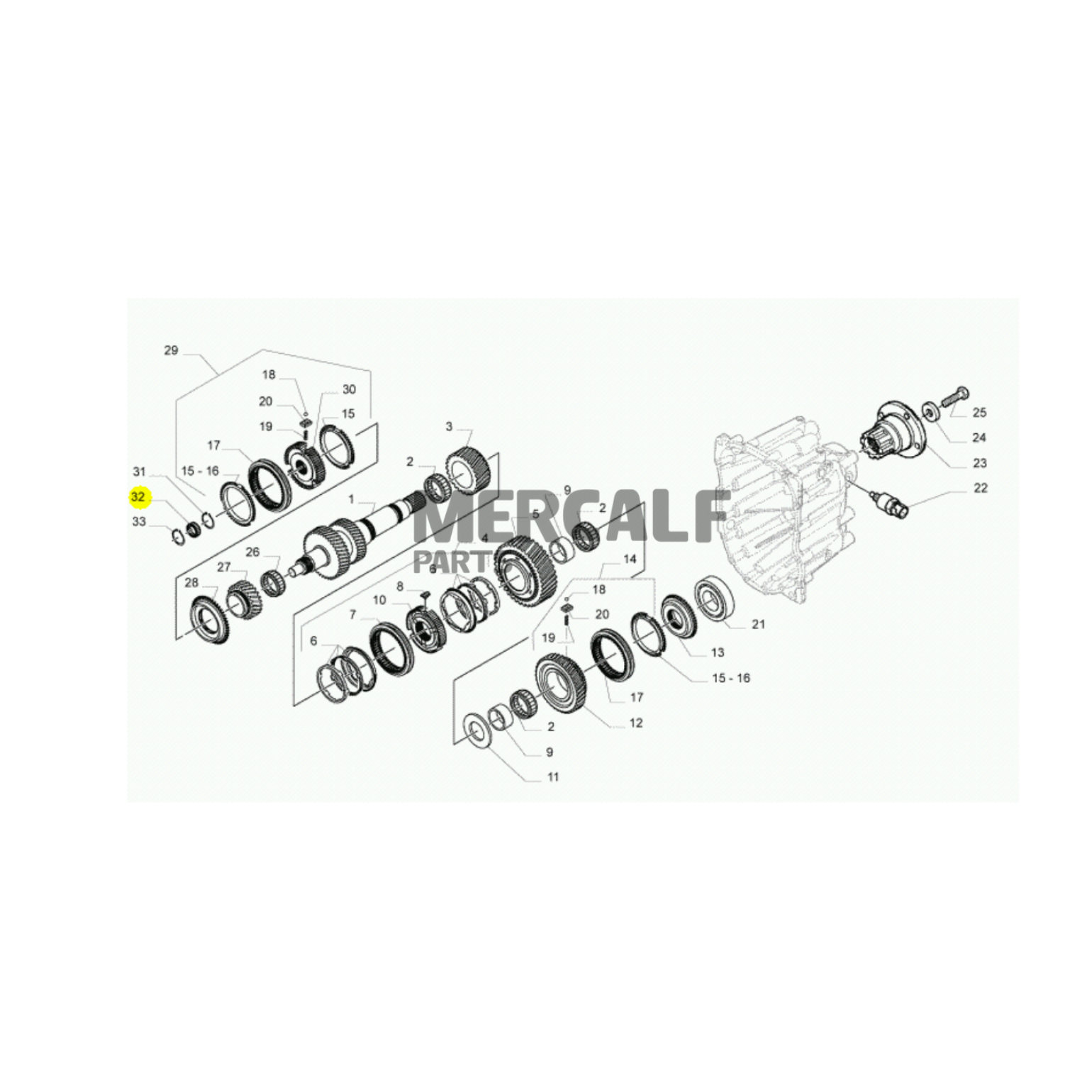 Rolamento de Agulha  8869673 Iveco