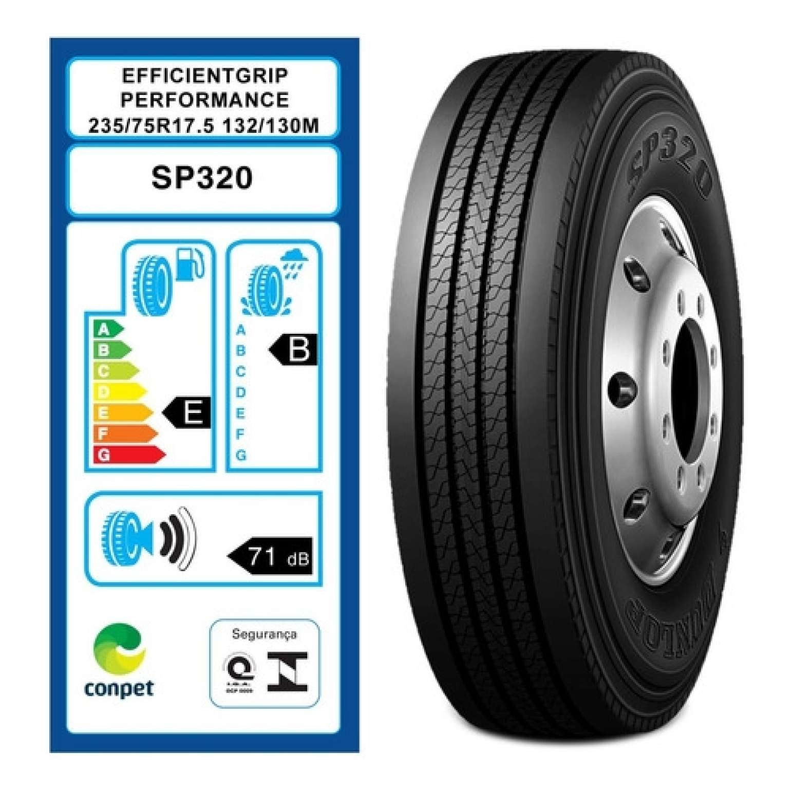 PNEU 235/75 17,5 DUNLOP SP320