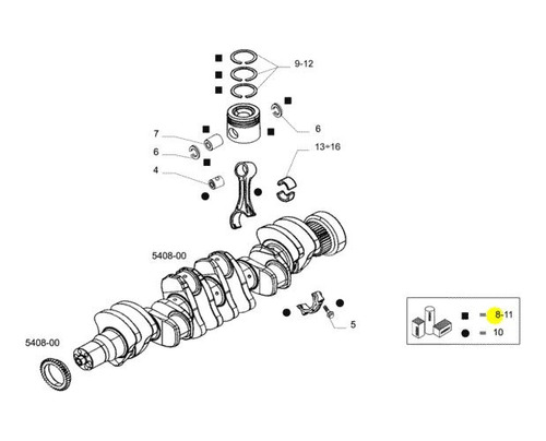 Pistão Motor Completo Std Original Iveco ...