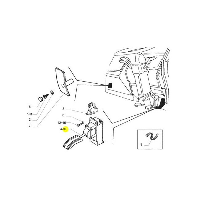 Pedal do Acelerador Stralis 5801331271 Iveco