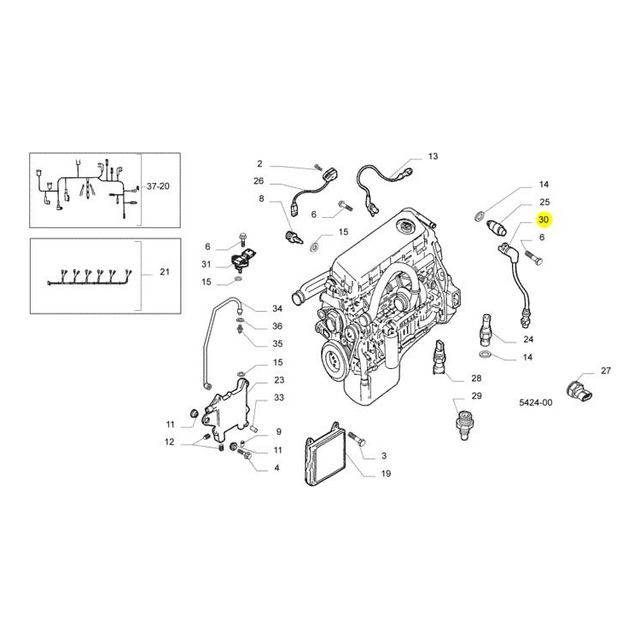 Sensor de Rotação do Motor EuroTech 50400...