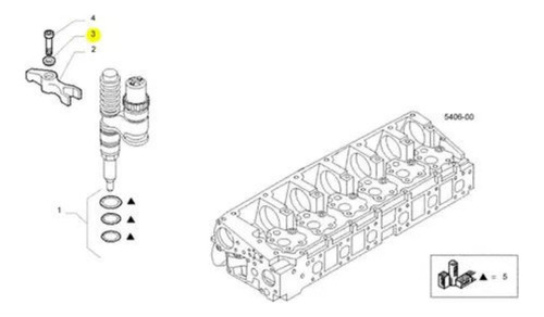 Arruela Unidade Injetora Para Iveco Stral...