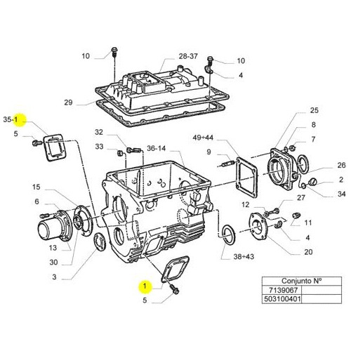 Protetor Flange Cambio Nova Daily Origina...