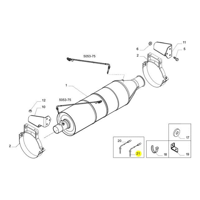 Sensor de Temperatura do Catalisador (Pre...