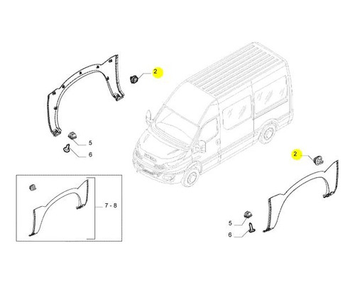 Grampo Sargento Angular Iveco 5801720444 ...