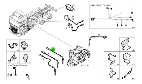 Sensor Temperatura Gás Original Iveco S-w...