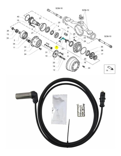 Sensor Abs Traseiro Nexpro Original Iveco...