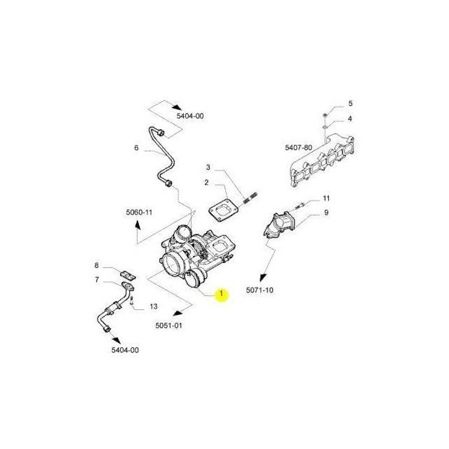 Turbina do Motor Daily 504340177 Iveco