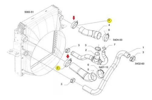 Bracadeira Intercooler Vertis Original Iv...